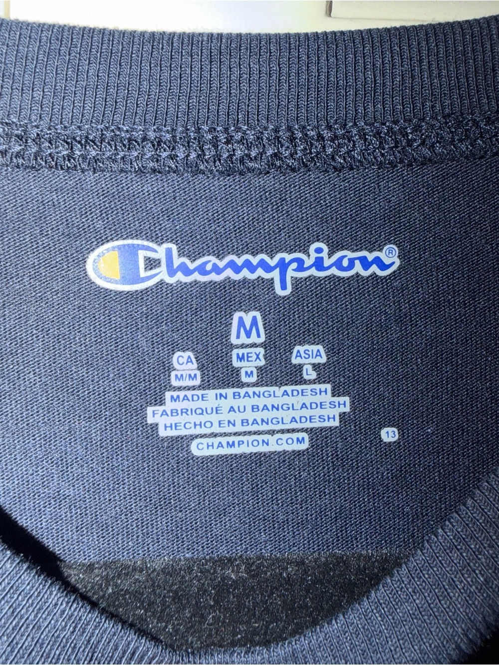 Champion Navy West Virginia Mountaineers Graphic Tee, M - Picture 2 of 4